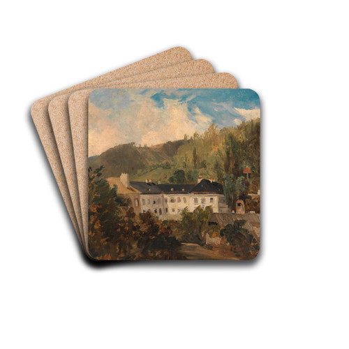 Motiv aus Neuwaldegg by Adalbert Stifter Drink Coasters - set of 4 Motiv aus Neuwaldegg by Adalbert Stifter Drink Coasters - set of 4