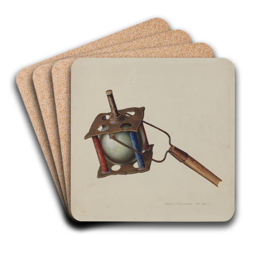 Parade Torch by William H. Edwards Art Drink Coaster set