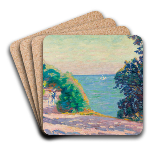 Saint Palais by Armand Guillaumin Art Drink Coaster set