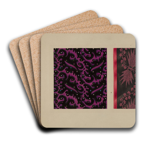 Sample of Silk by Edward White Art Drink Coaster set