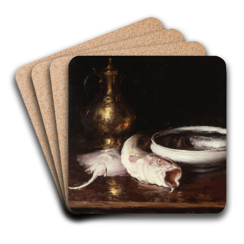 Still Life by William Merritt Chase Art Drink Coaster set Still Life by William Merritt Chase Art Drink Coaster set