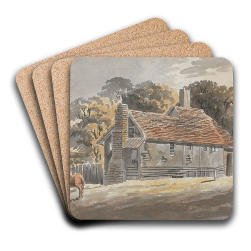 View of a House by James Miller Art Drink Coaster set View of a House by James Miller Art Drink Coaster set