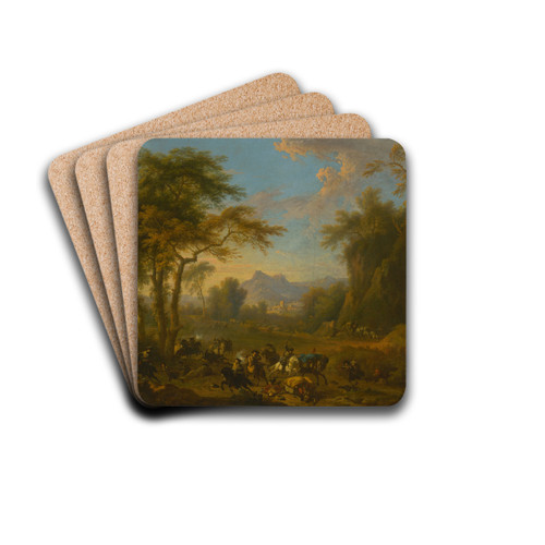 Raid by Jan van Huchtenburg Drink Coasters - set of 4