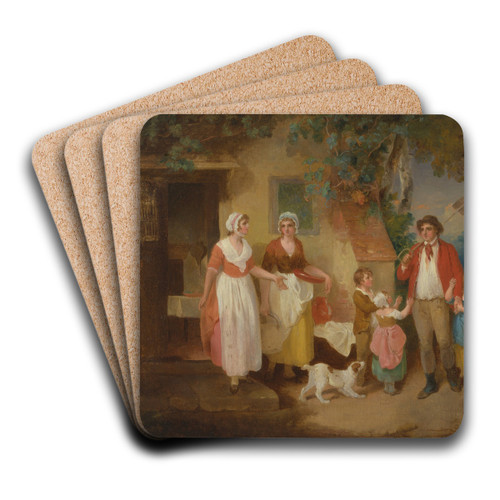 Evening by Francis Wheatley Art Drink Coaster set