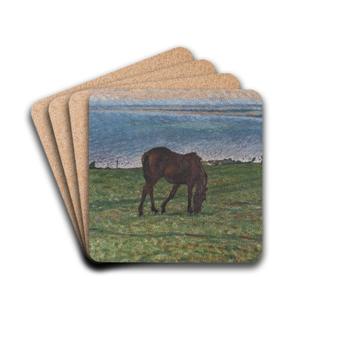 Evening in August by Nils Kreuger Drink Coasters - set of 4 Evening in August by Nils Kreuger Drink Coasters - set of 4