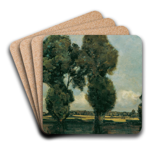 Silberpappeln by Adolf Hlzel Art Drink Coaster set