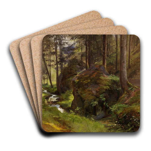 Amselgrund, by Robert Kummer Art Drink Coaster set