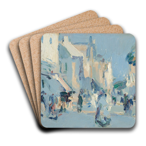 Paris-Plage by Samuel John Peploe Art Drink Coaster set