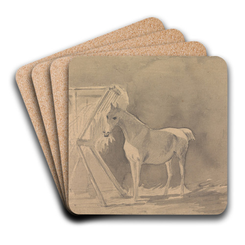 A Horse Grazing by Sawrey Gilpin Art Drink Coaster set