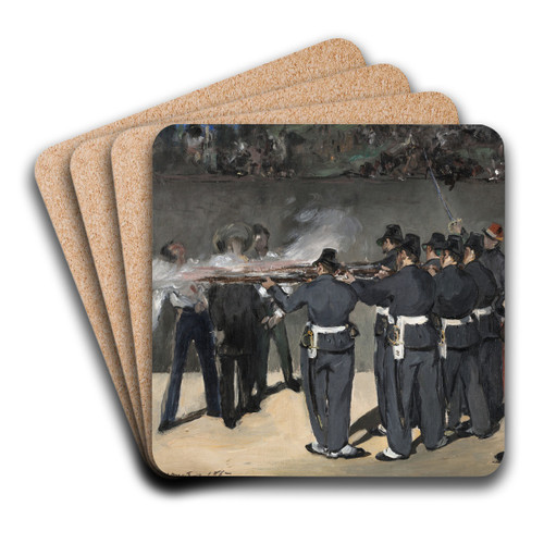 The Execution Of Emperor Maximilian by douard Manet Art Drink Coaster set The Execution Of Emperor Maximilian by douard Manet Art Drink Coaster set
