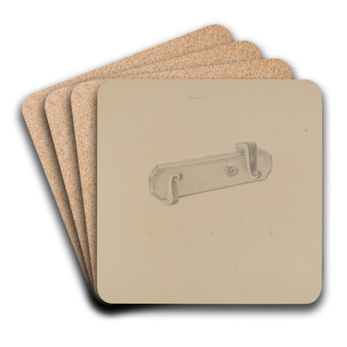 Door Catch by Donald Streeter Art Drink Coaster set