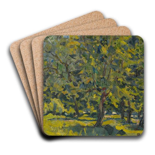 V parku by Kontantn Bauer Art Drink Coaster set