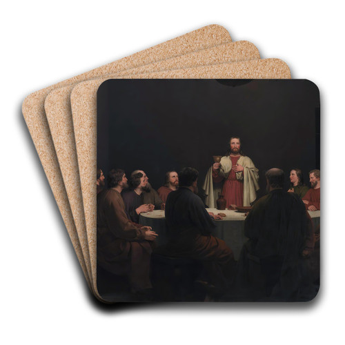 The Last Supper by Christoffer Wilhelm Eckersberg Art Drink Coaster set The Last Supper by Christoffer Wilhelm Eckersberg Art Drink Coaster set
