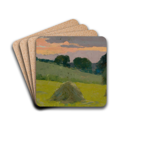 Haystacks by Arthur Wesley Dow Drink Coasters - set of 4