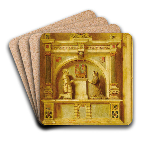 The Hall, At Haddon Hall by John Faed Art Drink Coaster set