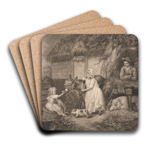 Rustic Felicity by James Ward Art Drink Coaster set