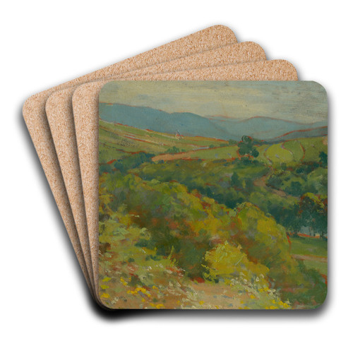 The Hornd Valley by ahanovce by udovt ordk Art Drink Coaster set