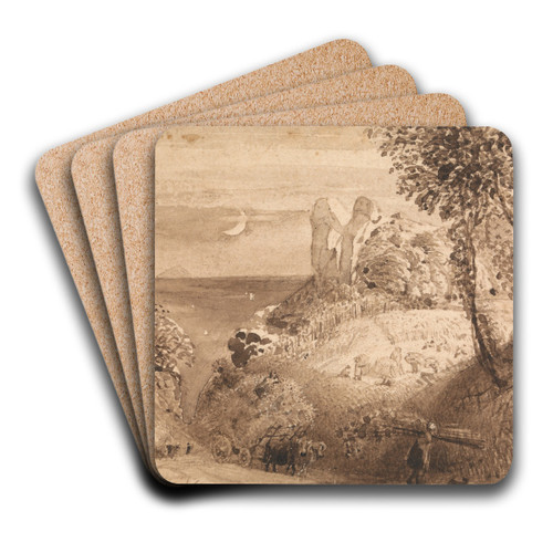 A Pastoral Scene by Samuel Palmer Art Drink Coaster set