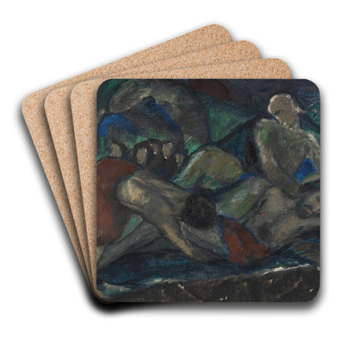 Grablegung by Josef Eberz Art Drink Coaster set