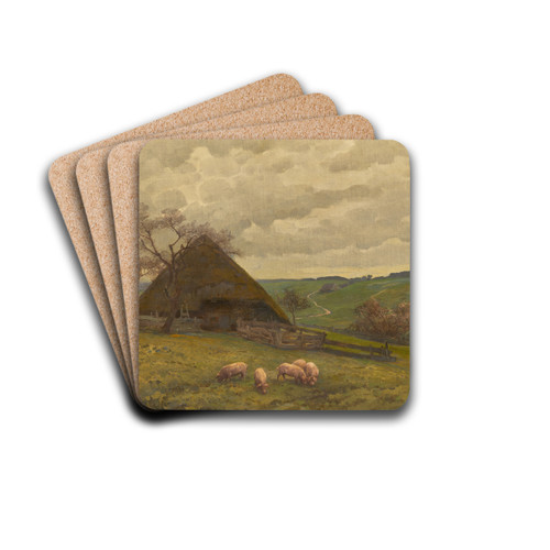 In the Hotzenwald by Fritz Reiss Drink Coasters - set of 4