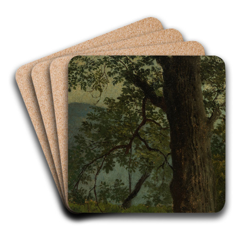 Studie eines Eichbaums by Georg Wilhelm Issel Art Drink Coaster set