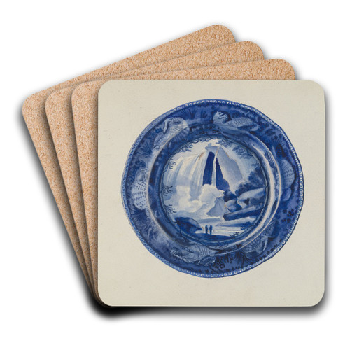 Plate by William Kerby Art Drink Coaster set