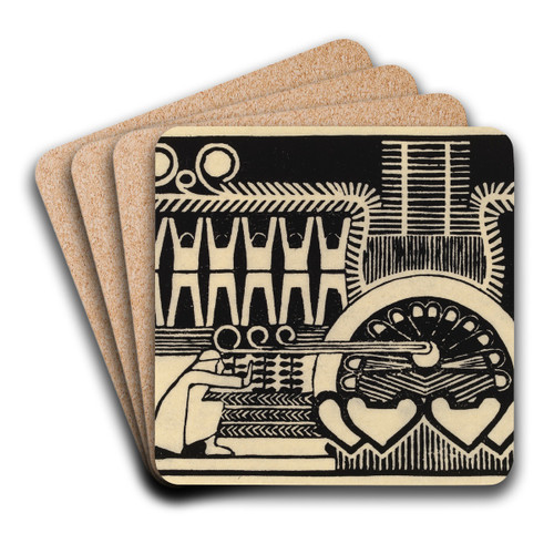 The Creation of the Sampo by Joseph Alanen Art Drink Coaster set The Creation of the Sampo by Joseph Alanen Art Drink Coaster set