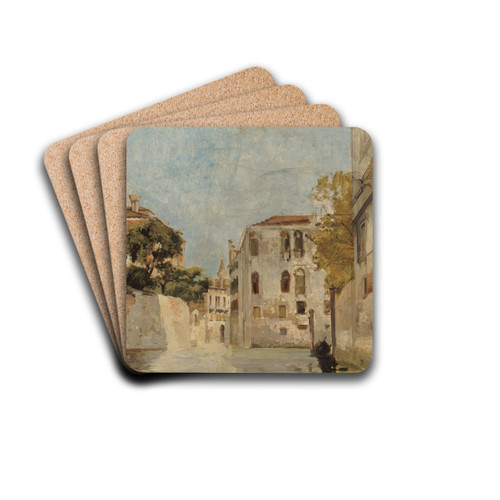 Vue de Venise by Ary-Arnold Scheffer Drink Coasters - set of 4 Vue de Venise by Ary-Arnold Scheffer Drink Coasters - set of 4