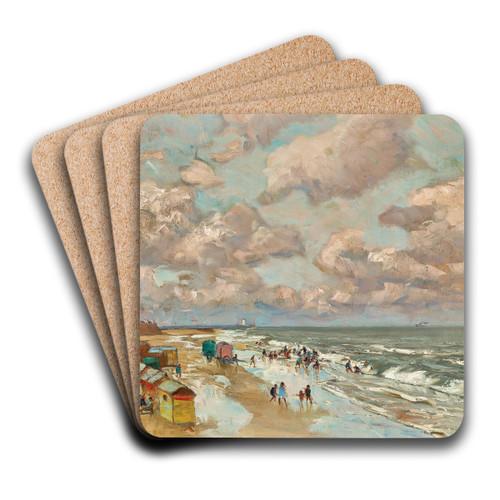 Belgium by Carl O'Lynch of Town Art Drink Coaster set