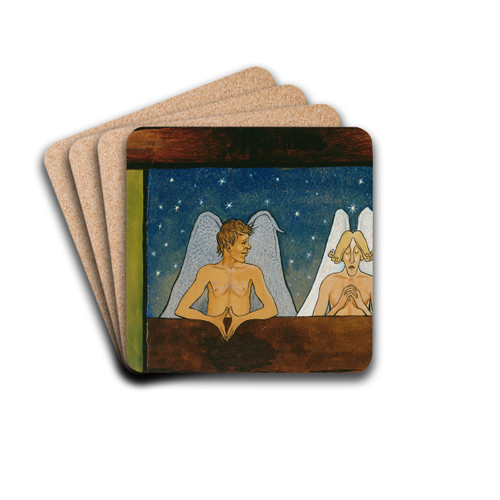 Devotion by Hugo Simberg Drink Coasters - set of 4