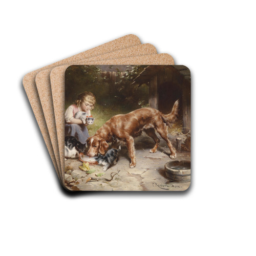 Dinnerparty by Carl Reichert Drink Coasters - set of 4