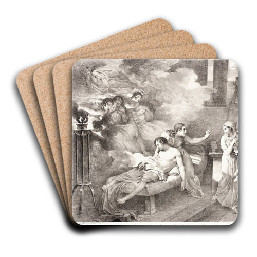 Electre by Guillaume-Guillon Lethire Art Drink Coaster set