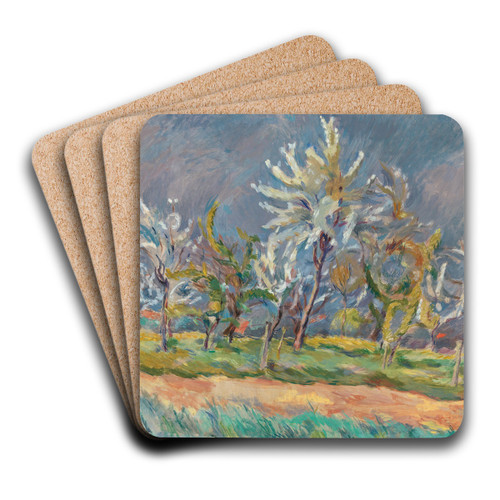 Frhlingslandschaft by Edmund Conrad Ferdinand von Freyhold Art Drink Coaster set