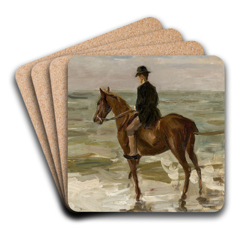 Reiter am Strand by Max Liebermann Art Drink Coaster set
