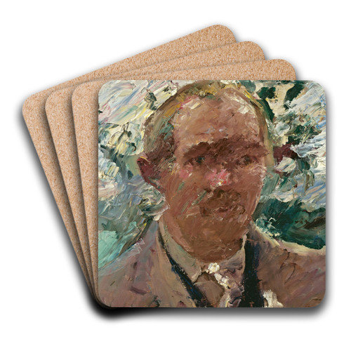 Selbstportrt am Walchensee by Lovis Corinth Art Drink Coaster set