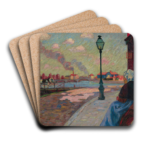 La Seine  Charenton by Armand Guillaumin Art Drink Coaster set