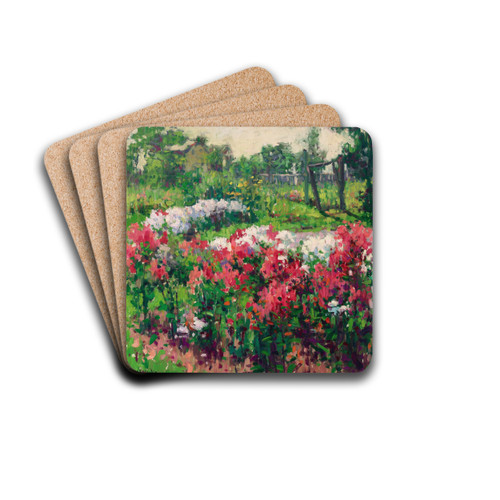 The Open Garden by Hugh Henry Breckenridge Drink Coasters - set of 4