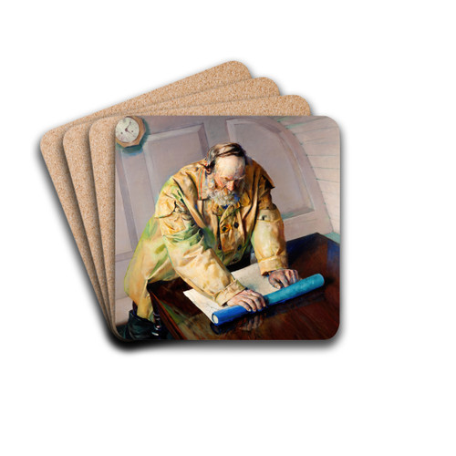 Difficult Waters by Christian Krohg Drink Coasters - set of 4 Difficult Waters by Christian Krohg Drink Coasters - set of 4
