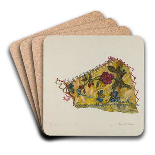 Patchwork Quilt (Section) by Florence Truelson Art Drink Coaster set