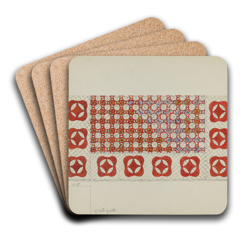 Bedspread by Irene Schaefer Art Drink Coaster set Bedspread by Irene Schaefer Art Drink Coaster set