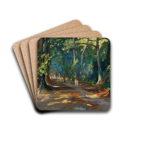 The Path by the River, Maidenhead by Sir John Lavery Art Drink Coaster set The Path by the River, Maidenhead by Sir John Lavery Art Drink Coaster set
