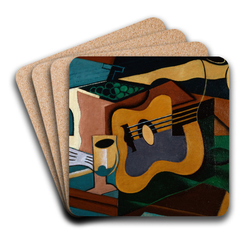 Still Life with Guitar by Juan Gris Art Drink Coaster set