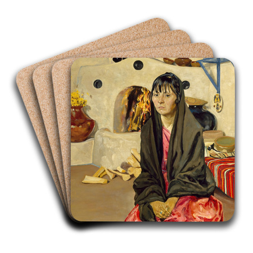 Anna by Walter Ufer Art Drink Coaster set