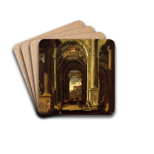 The Adoration of the Shepherds by Viviano Codazzi Drink Coasters - set of 4