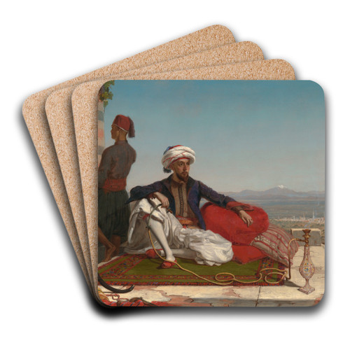 Bayard Taylor by Thomas Hicks Art Drink Coaster set
