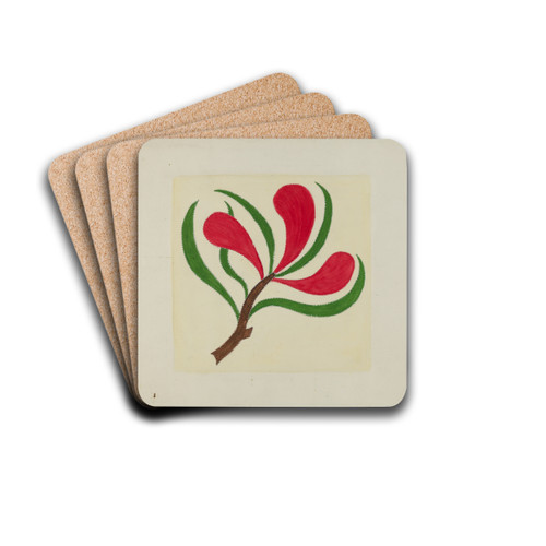 Quilt (One Square) by Cornelius Christoffels and Margaret Linsley Drink Coasters - set of 4 Quilt (One Square) by Cornelius Christoffels and Margaret Linsley Drink Coasters - set of 4