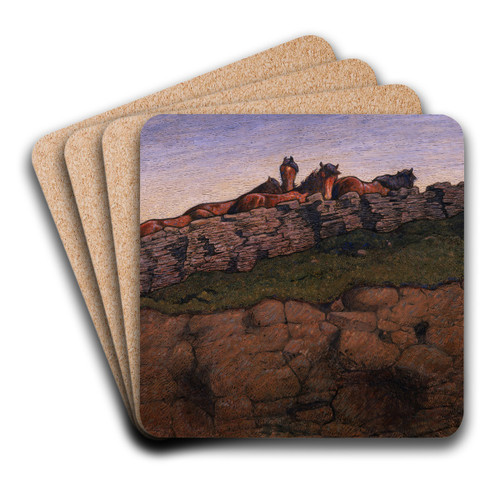 At the Boundary by Nils Kreuger Art Drink Coaster set At the Boundary by Nils Kreuger Art Drink Coaster set