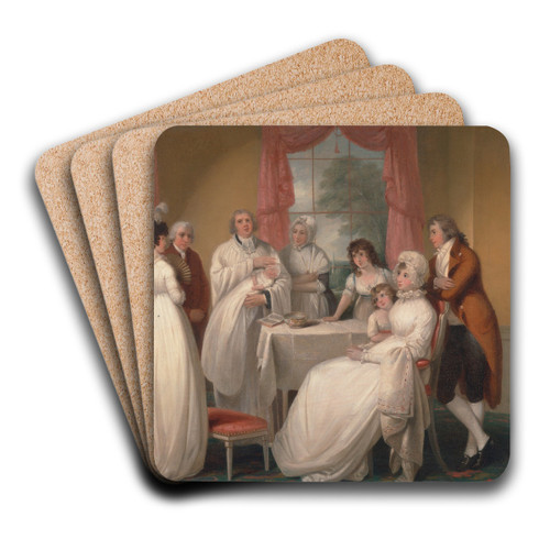 Christening Of The Heir by William Redmore Bigg Art Drink Coaster set