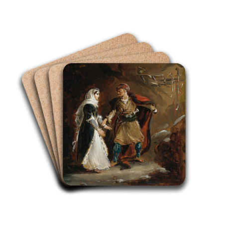 La Fiance D'abydos by Thodore Gricault Drink Coasters - set of 4