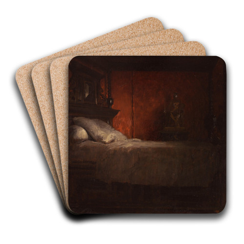 La chambre de Victor Hugo avenue d'Eylau by Dsir Franois Laugee Art Drink Coaster set